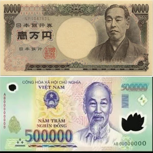 Một triệu yên nhật bằng bao nhiêu tiền Việt Nam